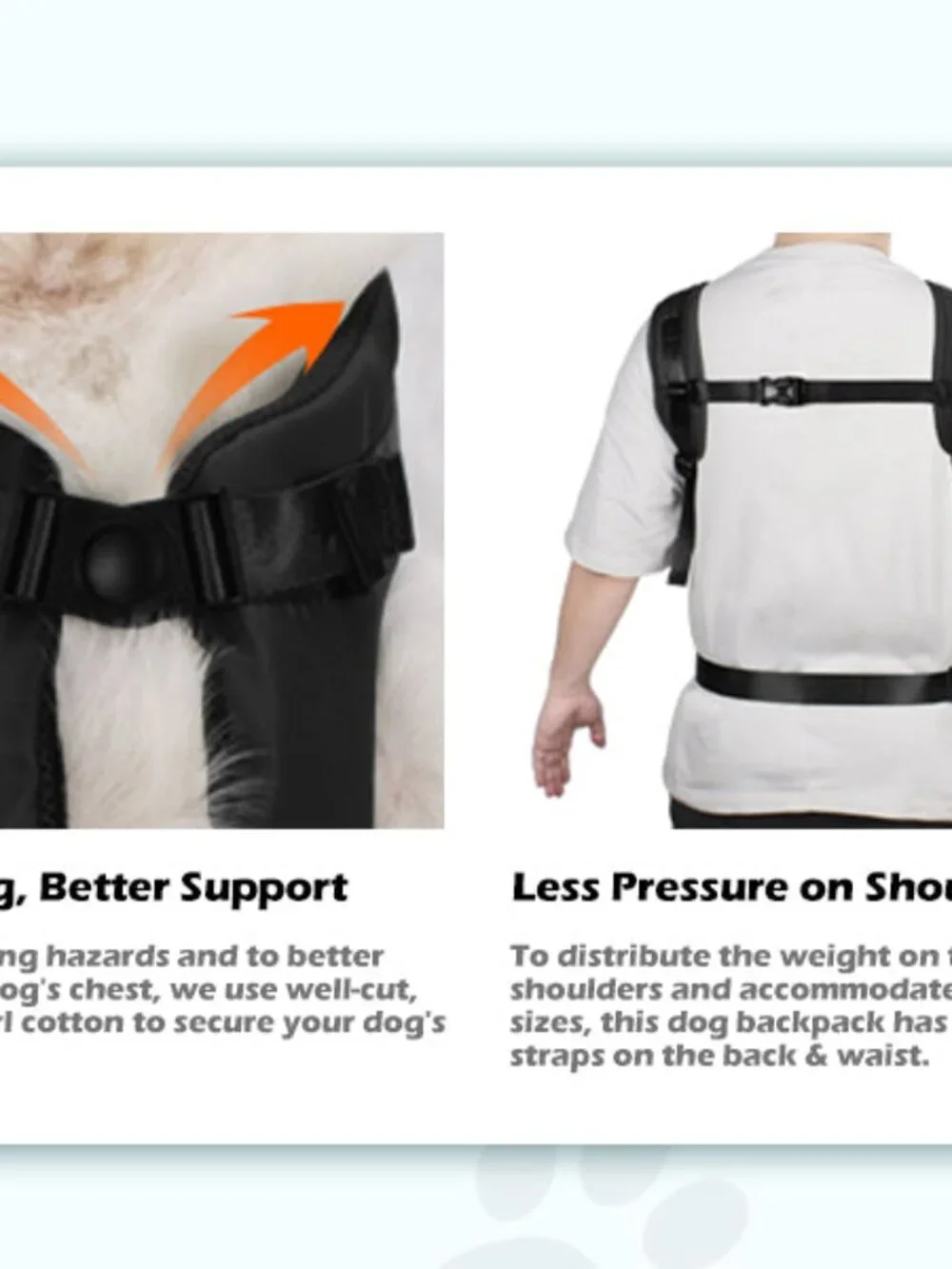 PetBonus Pet Front Dog Carrier Backpacks, Adjustable Dog Backpack Carrier